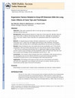 Research paper thumbnail of Ergonomic Factors Related to Drop-Off Detection With the Long Cane: Effects of Cane Tips and Techniques