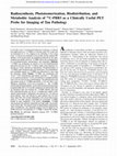 Research paper thumbnail of Radiosynthesis, photoisomerization, biodistribution, and metabolite analysis of 11C-PBB3 as a clinically useful PET probe for imaging of tau pathology