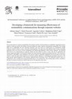 Research paper thumbnail of Developing a framework for measuring effectiveness of sustainability communications through corporate websites