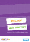 Inclusive Education For Children With Disabilities Cover Page