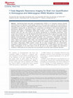 Research paper thumbnail of 7-Tesla Magnetic Resonance Imaging for Brain Iron Quantification in Homozygous and Heterozygous PANK2 Mutation Carriers