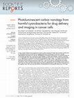 Research paper thumbnail of Photoluminescent carbon nanotags from harmful cyanobacteria for drug delivery and imaging in cancer cells