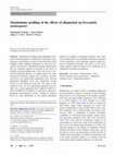 Research paper thumbnail of Metabolomic profiling of the effects of allopurinol on Drosophila melanogaster