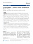 Research paper thumbnail of Phylogeny and a structural model of plant MHX transporters