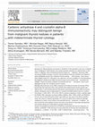 Research paper thumbnail of Carbonic anhydrase 4 and crystallin alpha-B immunoreactivity may distinguish benign from malignant thyroid nodules in patients with indeterminate thyroid cytology