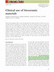 Clinical use of bioceramic materials (endodontics) Cover Page