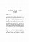 Research paper thumbnail of Paradoxical games, ratchets, and related phenomena