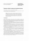 Research paper thumbnail of Collective decision making and paradoxical games