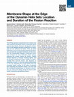 Research paper thumbnail of Membrane Shape at the Edge of the Dynamin Helix Sets Location and Duration of the Fission Reaction