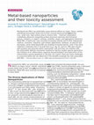 Metal-based nanoparticles and their toxicity assessment Cover Page