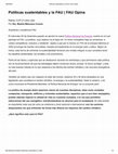 Research paper thumbnail of Políticas sustentables y la FAU