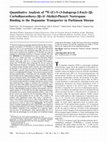 Research paper thumbnail of Quantitative analysis of 18F-FE-PE2I binding to the dopamine transporter in Parkinson's disease