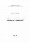 Dissertação de Mestrado | O TEMPO DA CONSTITUIÇÃO DO SUJEITO considerações sobre o tempo na psicanálise Cover Page