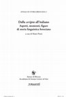 Research paper thumbnail of Osservazioni linguistiche sul teatro popolare di Ercole Nicoli Cristiani (1853-1939), in Dalla scripta all’italiano. Aspetti, momenti, figure di storia linguistica bresciana, a cura di Mario Piotti, Brescia, Ateneo di Brescia – Morcelliana, 2015, 193-204.