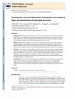 The long-term course of depression: development of an empirical index and identification of early adult outcomes Cover Page