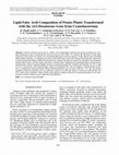 Research paper thumbnail of Lipid fatty acid composition of potato plants transformed with the Δ12-desaturase gene from cyanobacterium