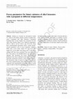 Excess parameters for binary mixtures of alkyl benzoates with 2-propanol at different temperatures Cover Page