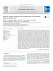 High clay content accelerates the decomposition of fresh organic matter in artificial soils Cover Page