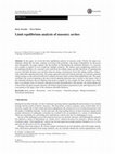 Research paper thumbnail of Limit equilibrium analysis of masonry arches