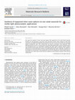 Synthesis of supported silver nano-spheres on zinc oxide nanorods for visible light photocatalytic applications Cover Page