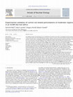 Experimental validation of control rod related perturbations of moderator regions in an SCWR-like fuel lattice Cover Page