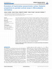 Research paper thumbnail of Evolution of mammalian sensorimotor cortex: thalamic projections to parietal cortical areas in Monodelphis domestica