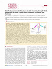 Metallo-Supramolecular Structures by Self-Assembly through Weak Interactions in Mixed Ligand Metal Complexes of Adenine and Malonate Cover Page