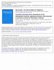 Laterality and deep brain stimulation of the subthalamic nucleus: applying a dichotic listening task to patients treated for Parkinson’s disease Cover Page