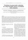 Research paper thumbnail of Variations in geoacoustic emissions in a deep borehole and its correlation with seismicity