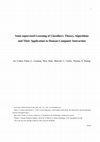 Research paper thumbnail of Semisupervised learning of classifiers: theory, algorithms, and their application to human-computer interaction