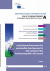 Research paper thumbnail of Institutional framework for sustainable development in the context of the forthcoming Rio+20 Summit - Study for the European Parliament's Committee on Environment, Public Health and Food Safety