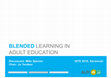 Research paper thumbnail of Improving blended learning in teacher education: A multidimensional approach