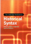 'Reanalysis', Chapter 4 of the Cambridge Handbook of Historical Syntax (2017) Cover Page