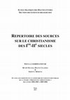 Répertoire des sources sur le christianisme des Ier-IIe siècles, Paris, 2017 (version partielle) [en collaboration avec Benoît Baloge et Hélène Cillières]. Cover Page