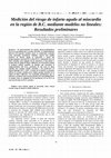 Research paper thumbnail of Medición del riesgo de infarto agudo al miocardio en la región de B.C. mediante modelos no lineales: Resultados preliminares