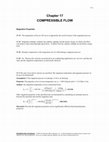 Chapter 17 COMPRESSIBLE FLOW Cover Page