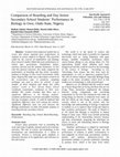 Research paper thumbnail of Comparison of Boarding and Day Senior Secondary School Students' Performance in Biology in Owo, Ondo State, Nigeria