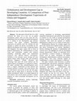 Research paper thumbnail of Globalization and Development Gap in Developing Countries: A Comparison of Post- Independence Development Trajectories of Ghana and Singapore