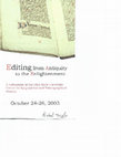 Research paper thumbnail of Michel Huglo The Edition of the Gregorian Gradual Ohio State 2003.pdf