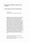 What were the French telling us by voting down the 'EU constitution'? A case for interpretive research on referendum debates Cover Page