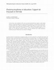 Research paper thumbnail of Poststructuralisme et éducation: l'apport de Foucault et Derrida