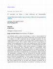 Research paper thumbnail of Juan Rodríguez M., en «Artes y Letras»: J. Acevedo, «Heidegger y la época técnica», Ed. Universitaria, Santiago, 2016