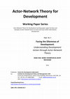 Facing the Dilemmas of Development: Understanding Development Action through Actor‐Network Theory Cover Page