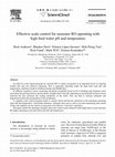 Research paper thumbnail of Effective scale control for seawater RO in operation with high feed water pH and temperature