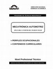 PERFILES OCUPACIONALES  CONTENIDOS CURRICULARES APLICABLE A PARTIR DEL INGRESO 201220 DIRECCIÓN NACIONAL GERENCIA ACADÉMICA PROGRAMA DE TÉCNICOS INDUSTRIALES Cover Page