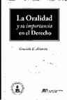 LA ORALIDAD Y SU IMPORTANCIA EN EL DERECHO Cover Page