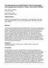 Research paper thumbnail of Of mobile phones and mother-fathers: Calls, text messages, and conjugal power relations in mother-away Filipino families