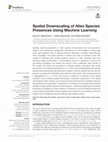 Spatial Downscaling of Alien Species Presences Using Machine Learning Cover Page