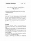 Economic Insights – Trends and Challenges Factors Affecting E-Banking Usage in India: an Empirical Analysis Cover Page