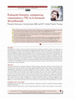 Research paper thumbnail of Evaluación formativa, competencias comunicativas y TIC en la formación del profesorado